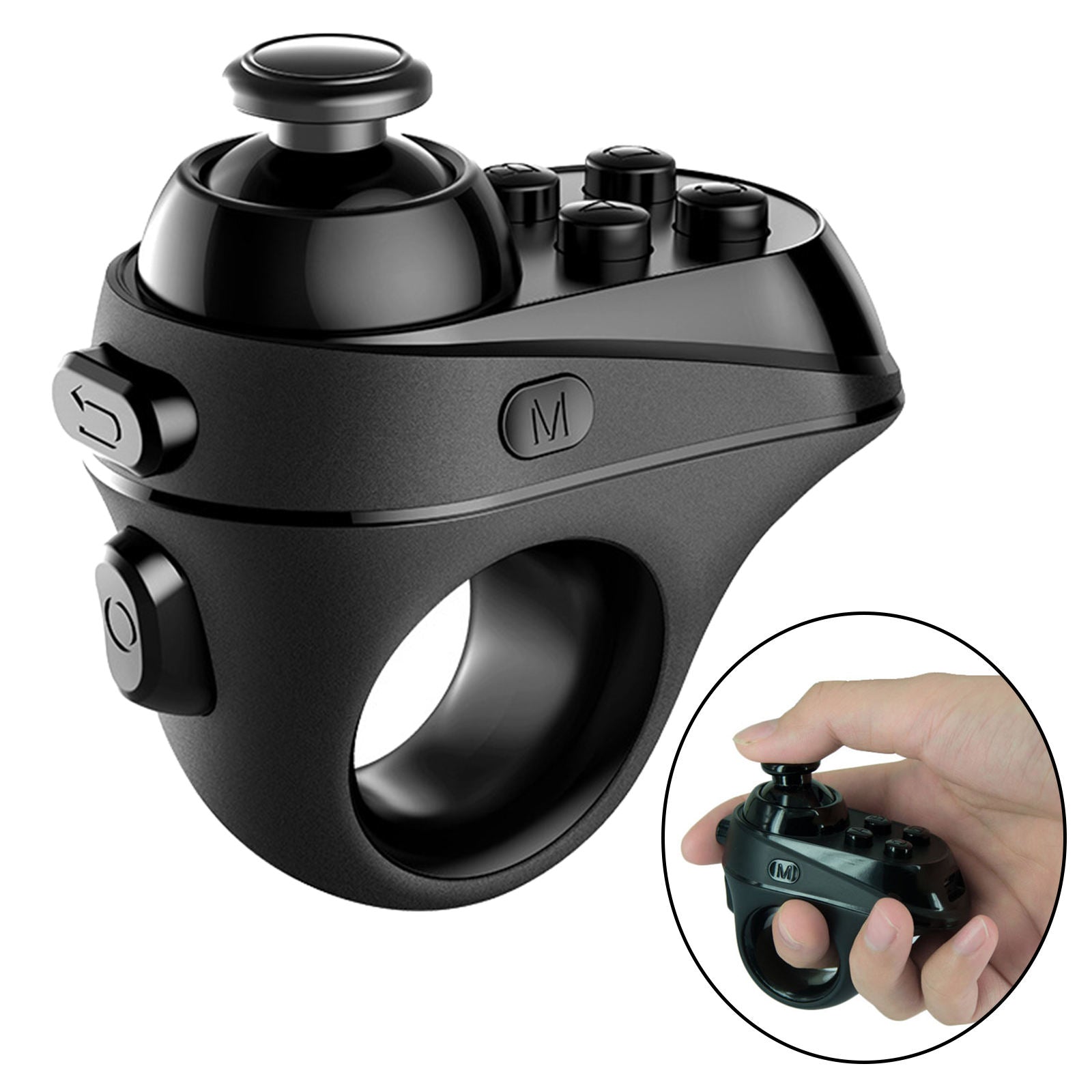 R1 Bluetooth Wireless Gamepad VR Remote Mini Ring Joystick Professional