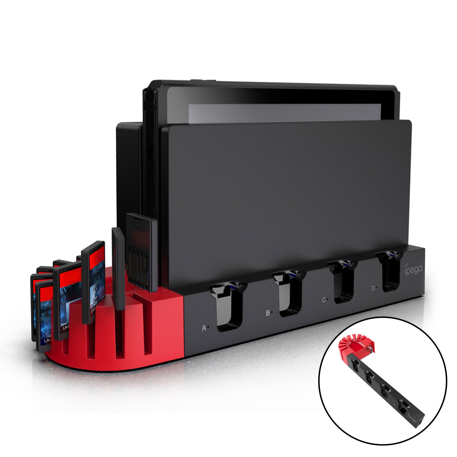 Charger Charging Dock Station for Nintendo Switch Joypads with Indicator