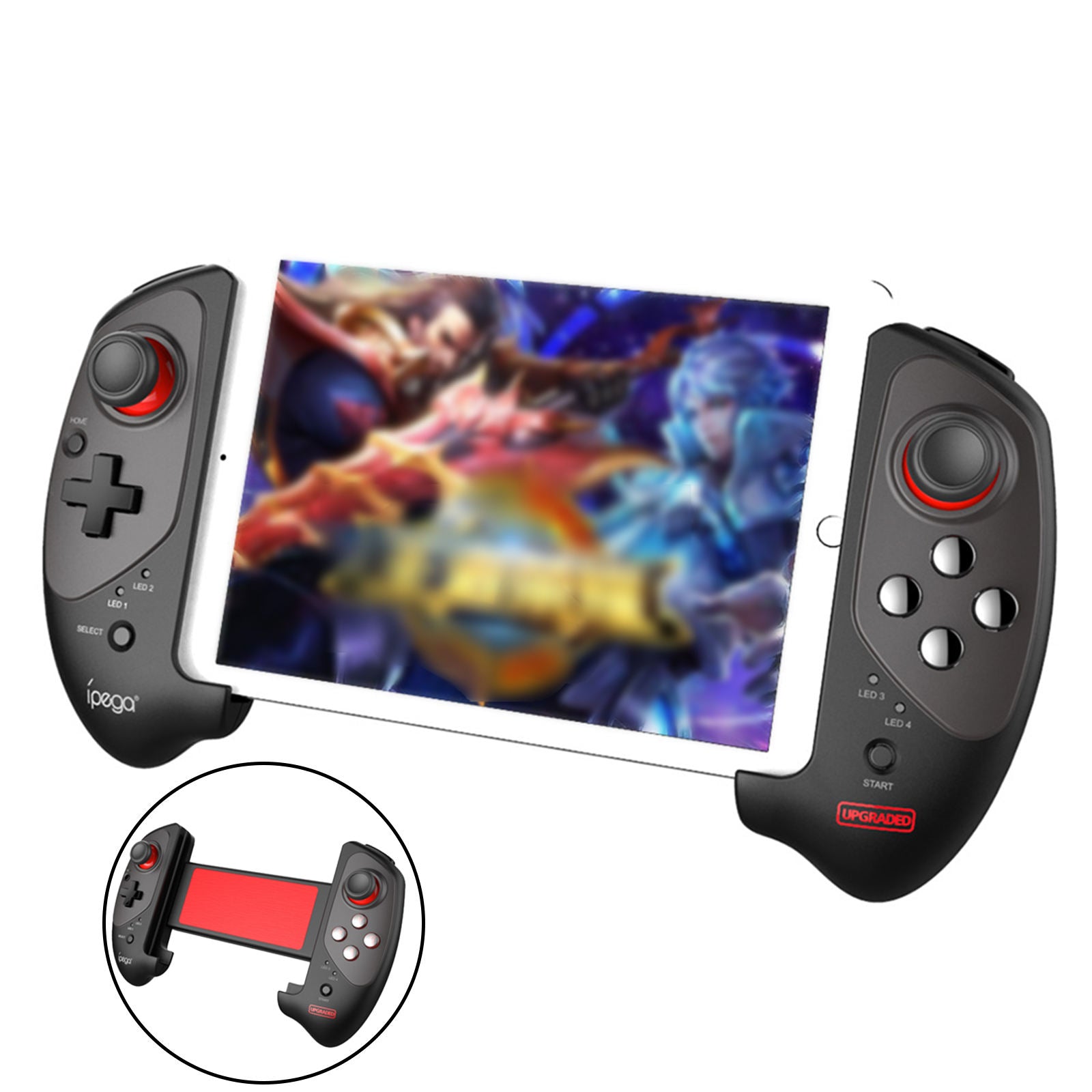 1x Plastic Bluetooth Mobile Game Controller Gamepad for Android/iOS 380mAh