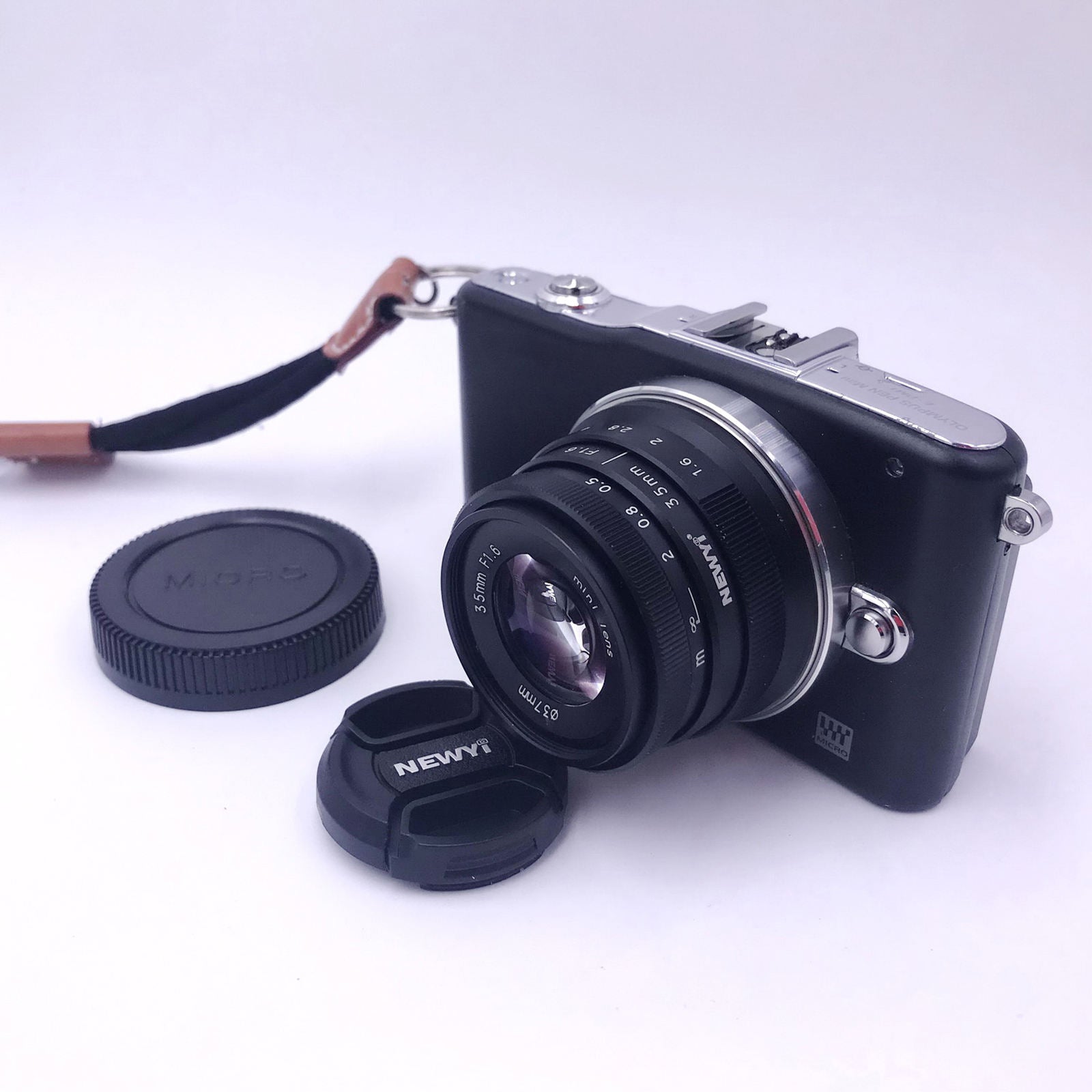 Mini 35mm f/1.6 APS-C Lens for Olympus epm1  E-PL2 E-PL7 E-PL8 E-M1 E-M5