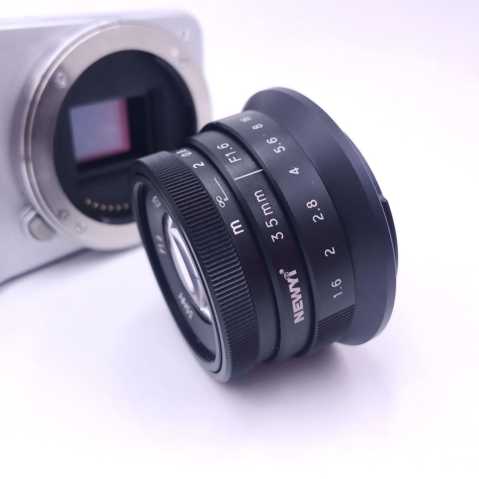 Mini 35mm f/1.6 APSC Lens for Sony A6500 A5100 NEX-3 NEX-5N NEX-5T A7II A7R
