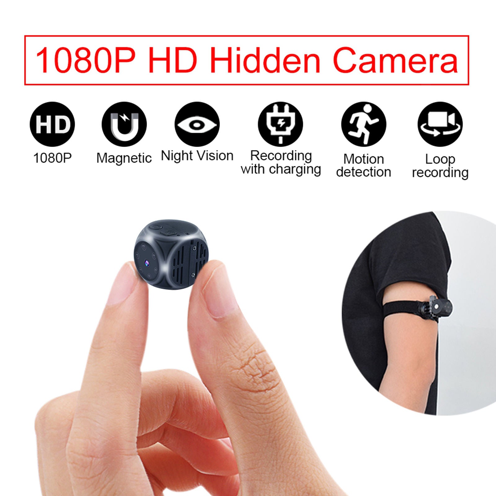 Micro WiFi camera for built-in home surveillance battery