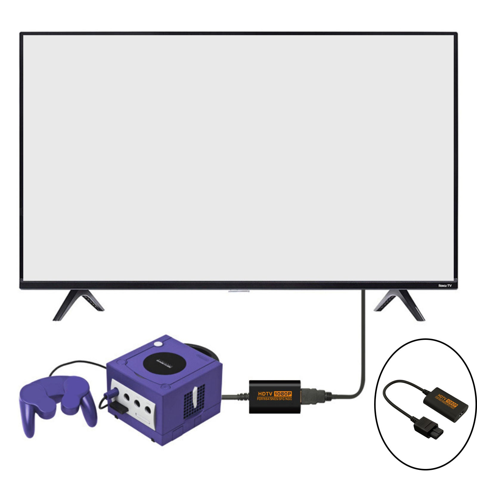 1080P HDMI Converter for SNES SFC Retro Game Console Video Converter