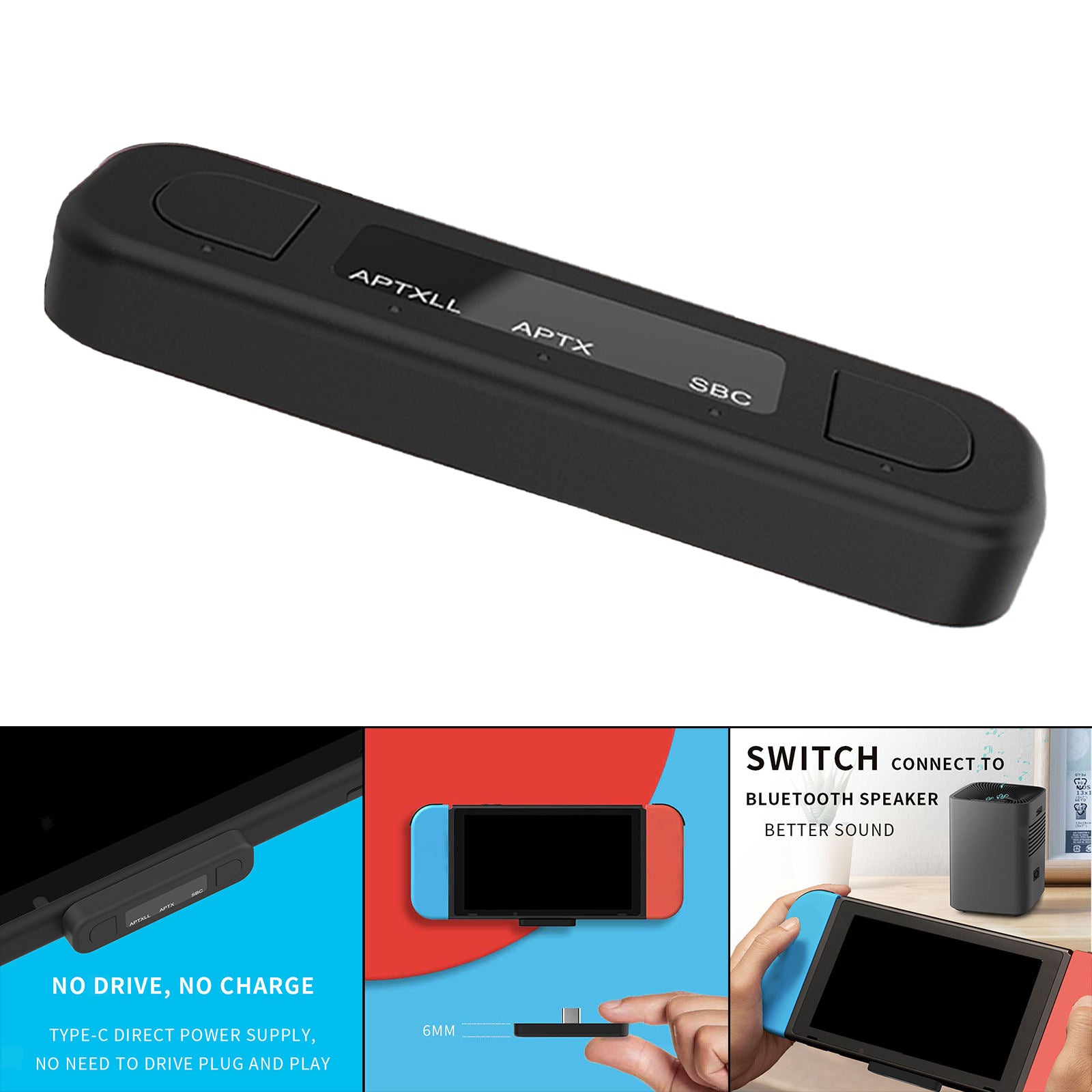 CSR8670 Type-C Bluetooth Adapter 5.0 Compatible with Switch Accessories