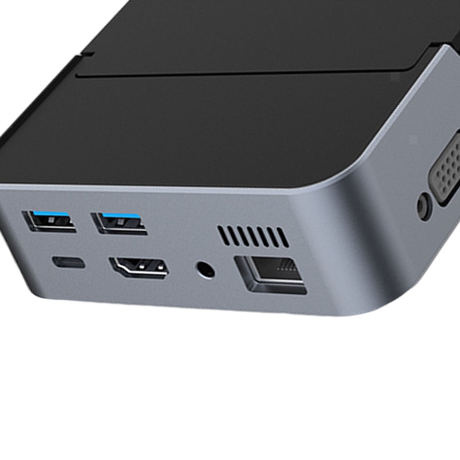 USB Type C to HDMI VGA Adapter 9 in 1 SD/TF Card Reader Hub 2 USB Ports