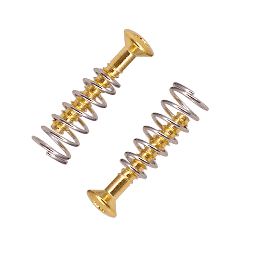 6 Pcs of Set Electric Bass Screws Springs Set for  Telecaster Electric Guitar