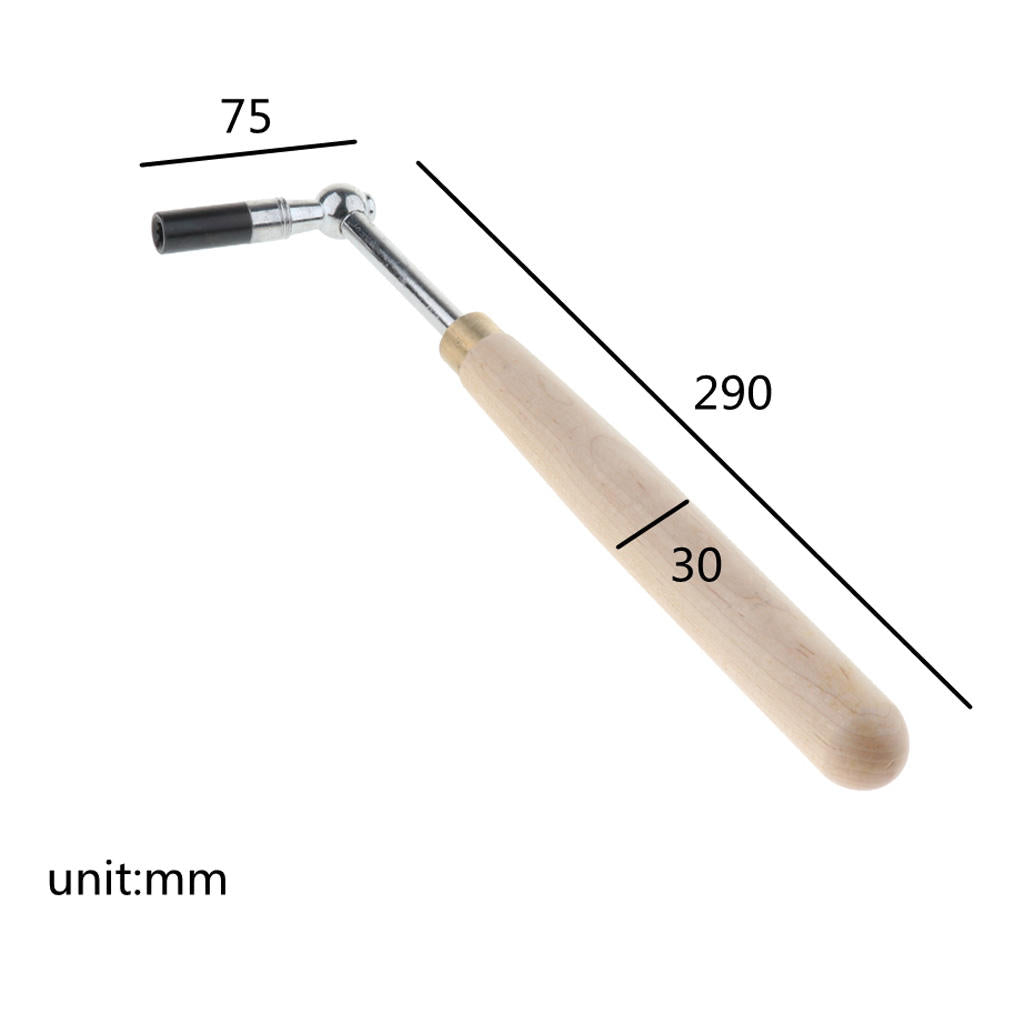 Professional Piano Keyboard Tuning Wrench Hardwood Handle DIY