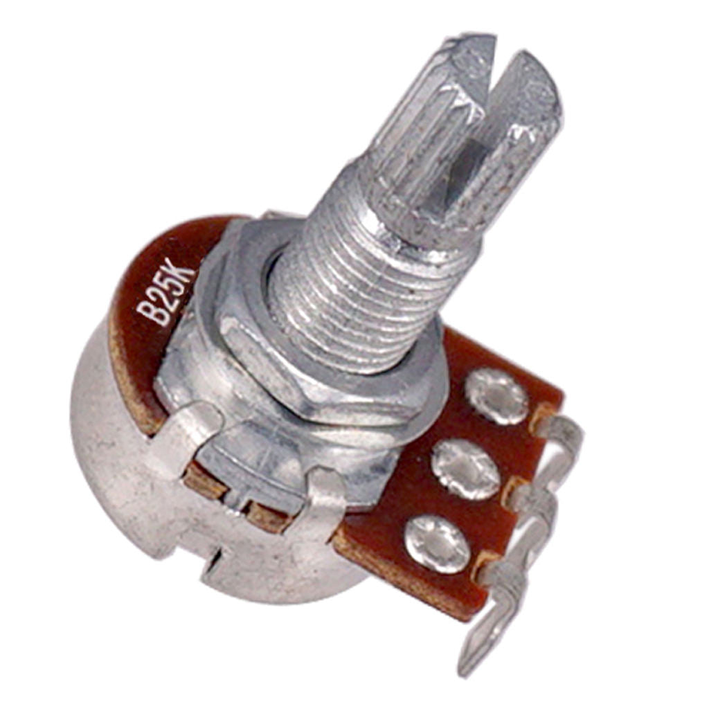 Mini Pots Set A25K & B25K Split Shaft Volume Tone Control Potentiometer
