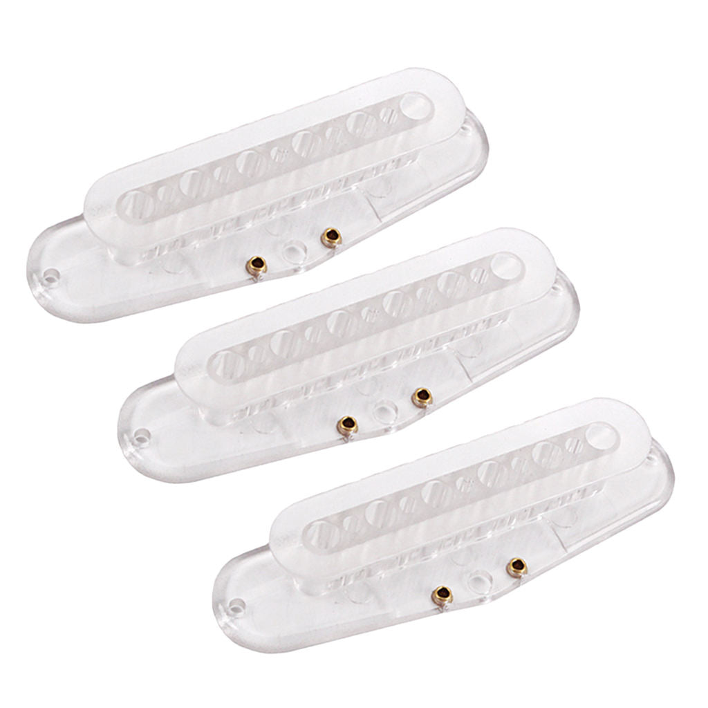 Single coil bobbin flatwork, transparent set, 52 mm rods, 3 sets,