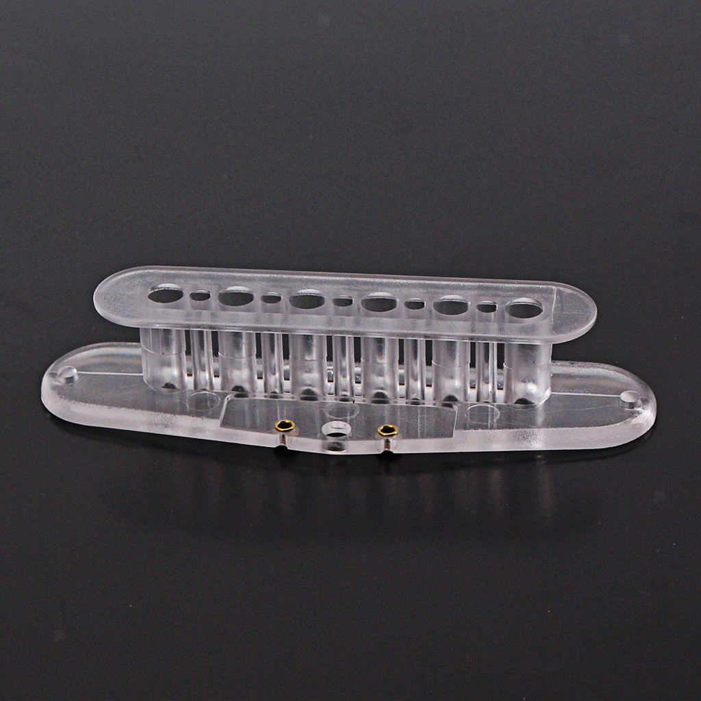 Single coil bobbin flatwork, transparent set, 52 mm rods, 3 sets,