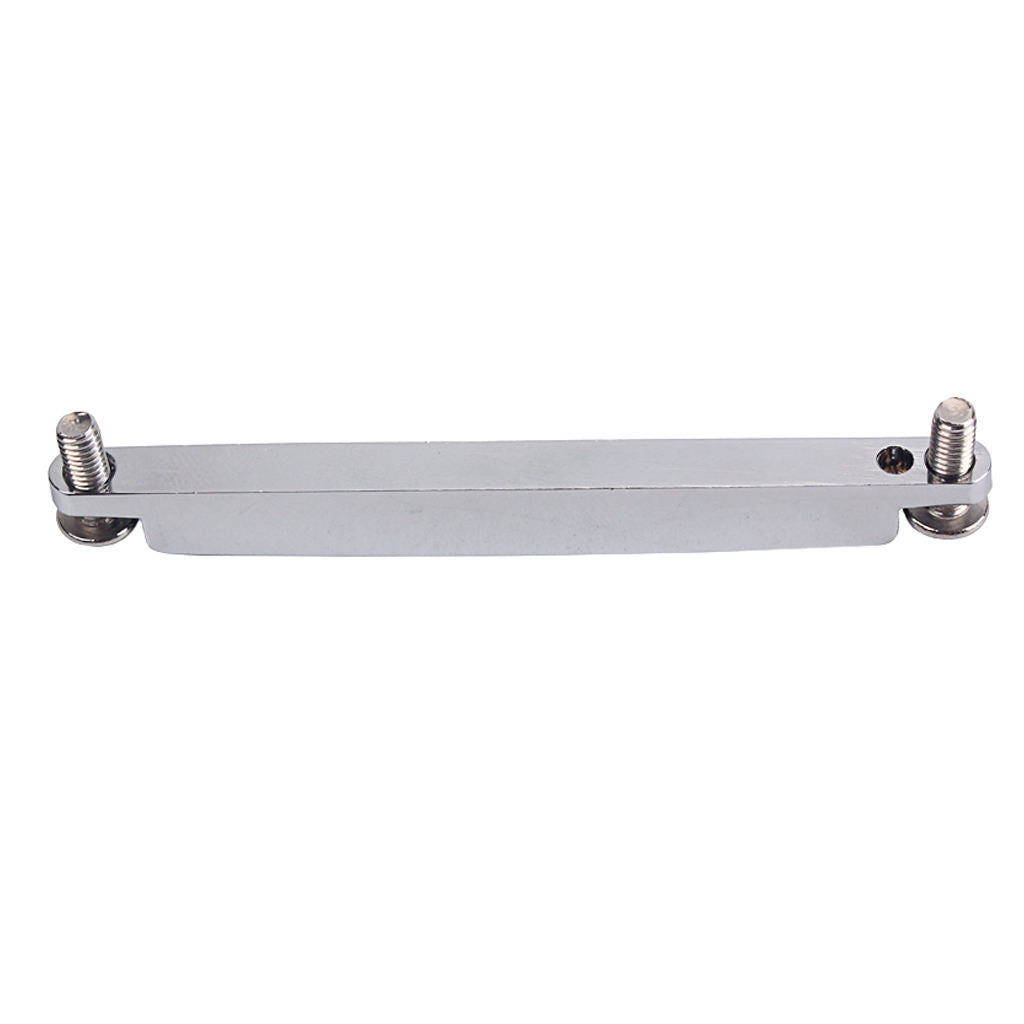 Adjustable Bridge Saddle with Slotted Nut Metal Alloy for Acoustic Guitar