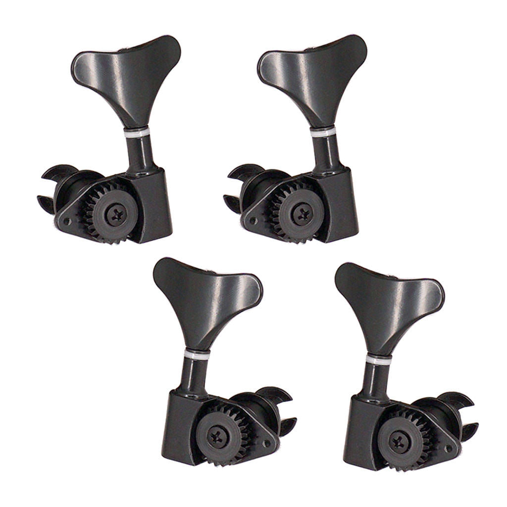 8x Electric Bass Machine Tuner Peg Head Knob Instrumental Parts Kit 4L4R