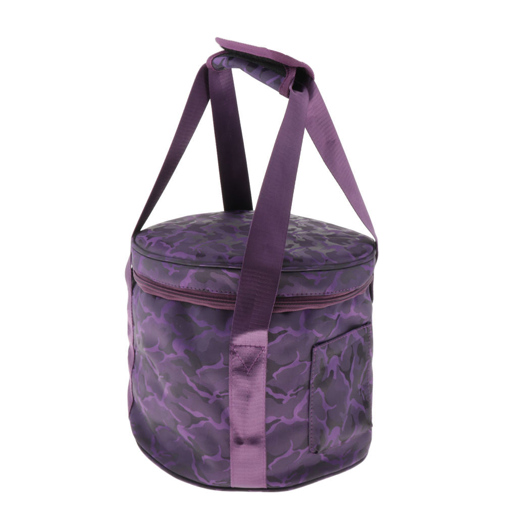 Crystal Singing Bowl Case Bag Carrier for 14inch Singing Bowl Accs Purple