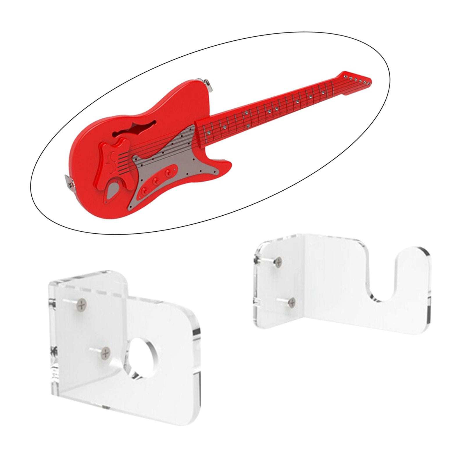 2Pack Guitar Hanger Holder for Electric Acoustic Bass Guitars Mandolins
