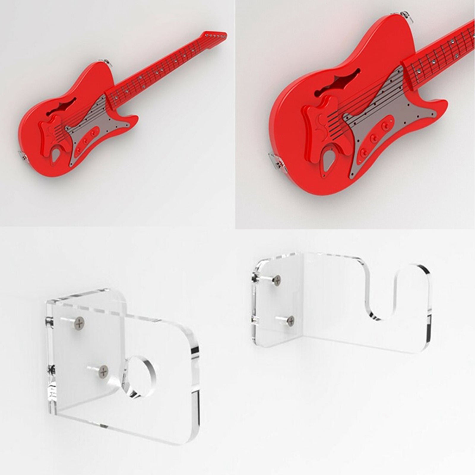 2Pack Guitar Hanger Holder for Electric Acoustic Bass Guitars Mandolins