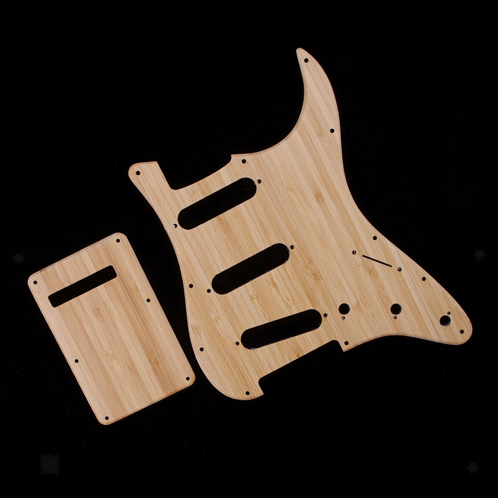 Pickguard Scratch Plate for Electric Guitar Parts 1 Ply Bamboo Modern Style