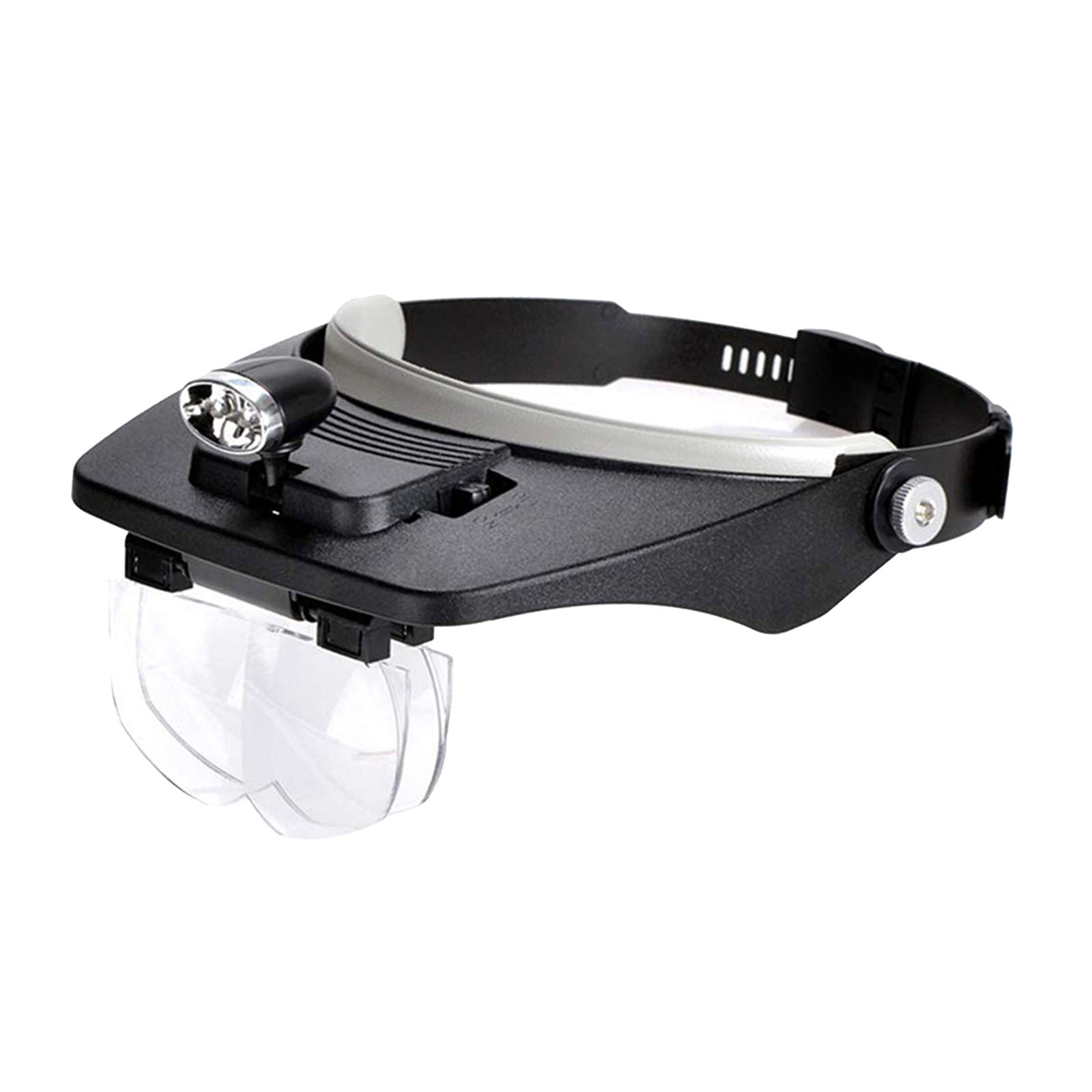 Headband Magnifier with 2 LED Lamp Headset Magnifying Glasses Easy to Wear
