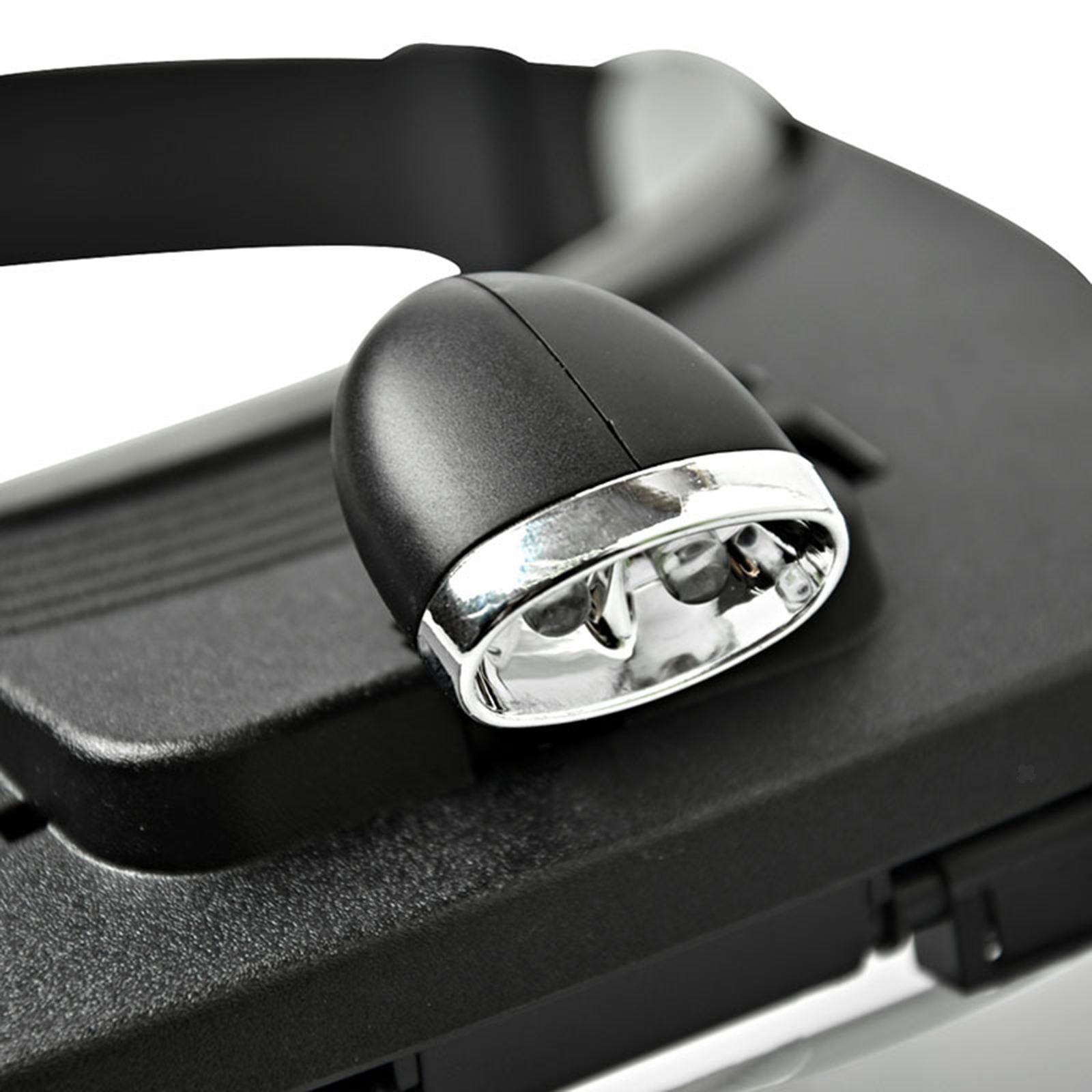 Headband Magnifier with 2 LED Lamp Headset Magnifying Glasses Easy to Wear