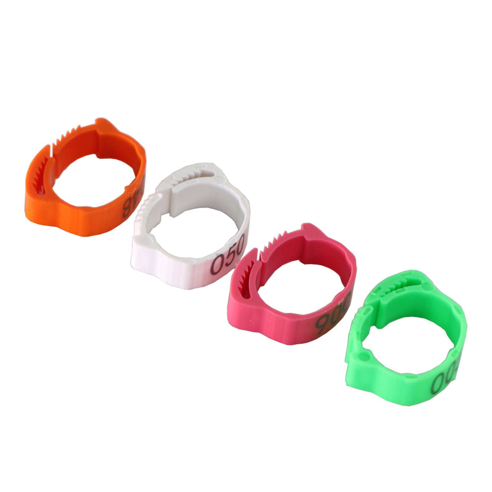 300Pieces Chicken Leg Rings Chicks Leg Band Clip Adjustable with Numbers