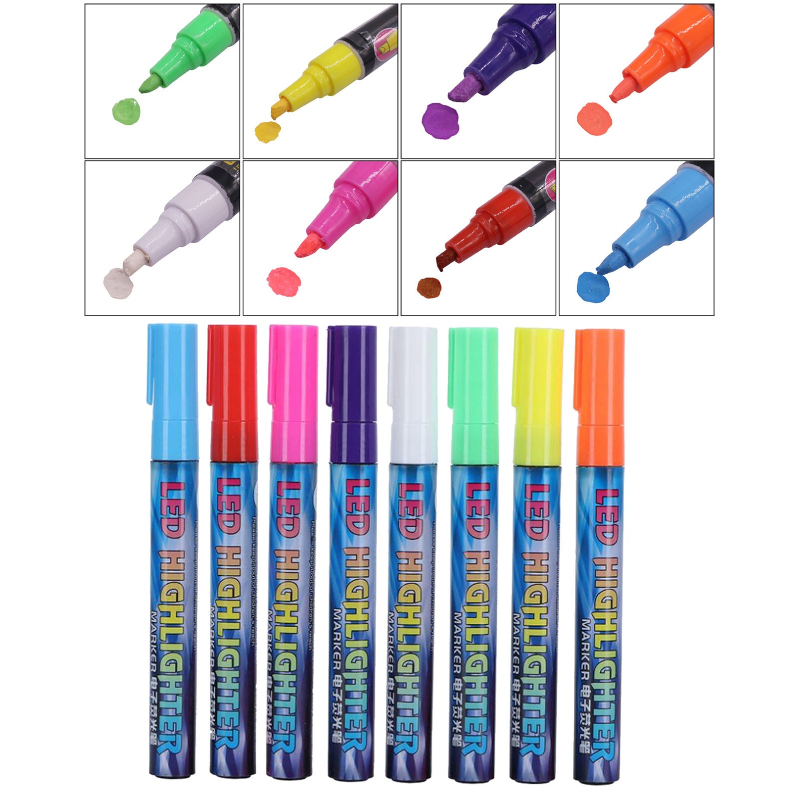 8Pcs Bee Pen Queen Bee Marking Kit Highlighter Marking Apiculture Equipment