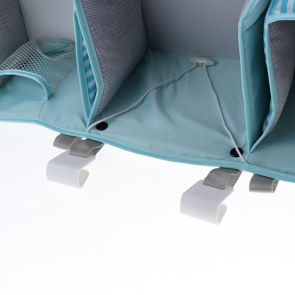Headboard Organizer with Multifunctional Hanger for Newborn Babies - Blue