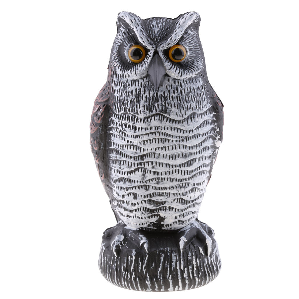 Realistic Owl Hunting Decoy Statue Garden Scarecrow Scarer Outdoor Decor