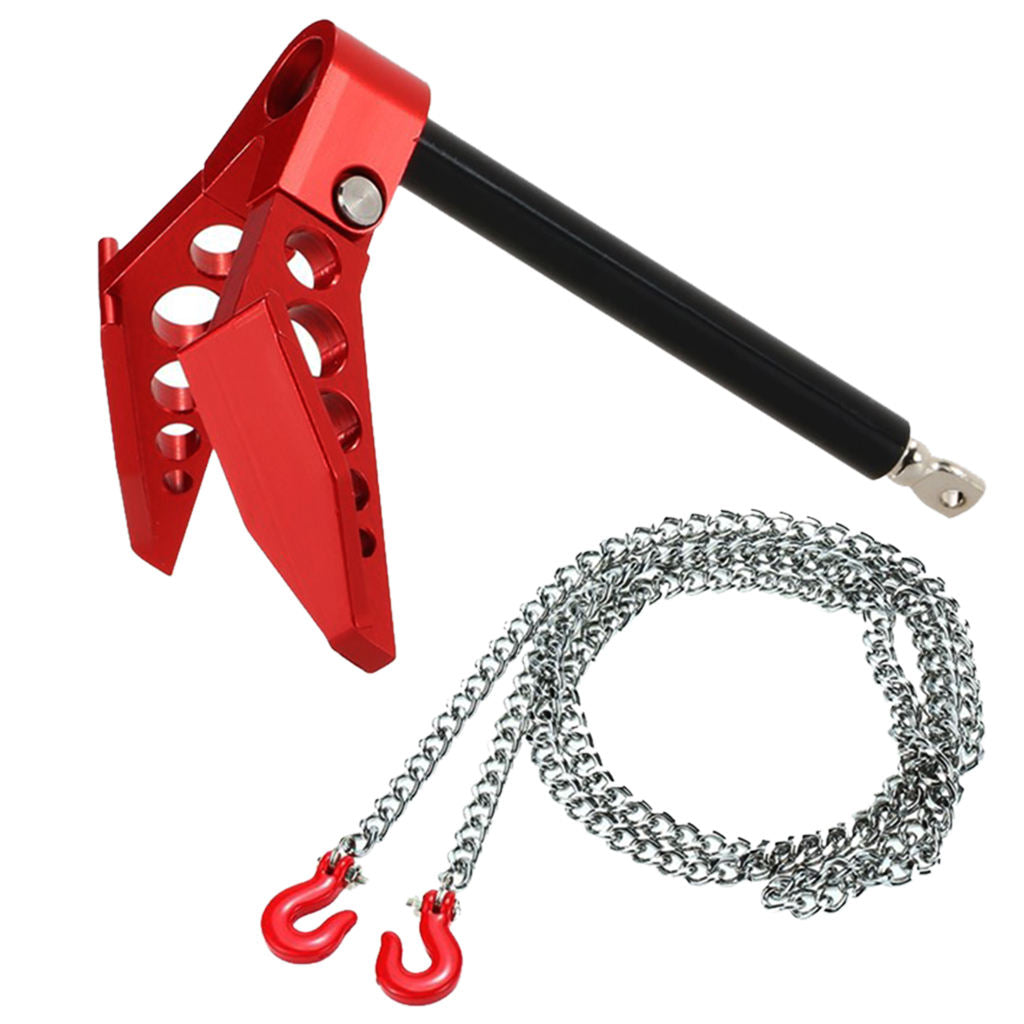 RC Crawler Winch Anchor with Hook Chain for Axial SCX10 D90 D110 Accessories