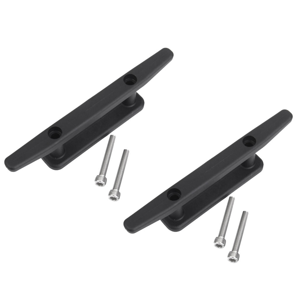 2 Pieces 6" Black Nylon Kayak Boat