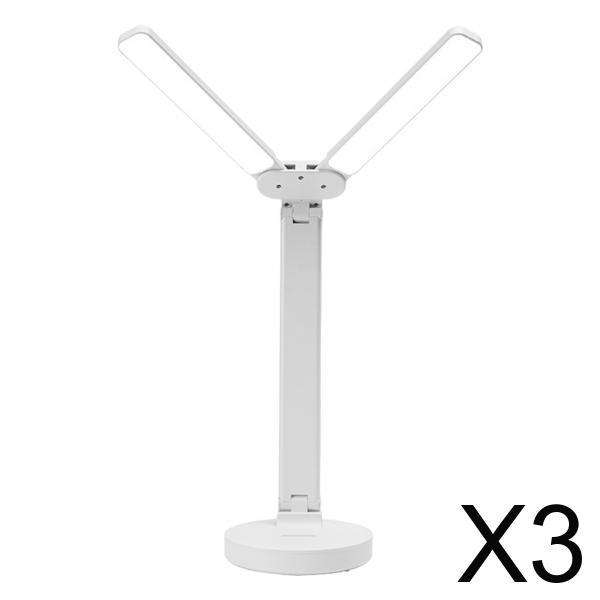 3 Pieces LED Desk Lamp Reading Light Touch Control for Dorm Office Study