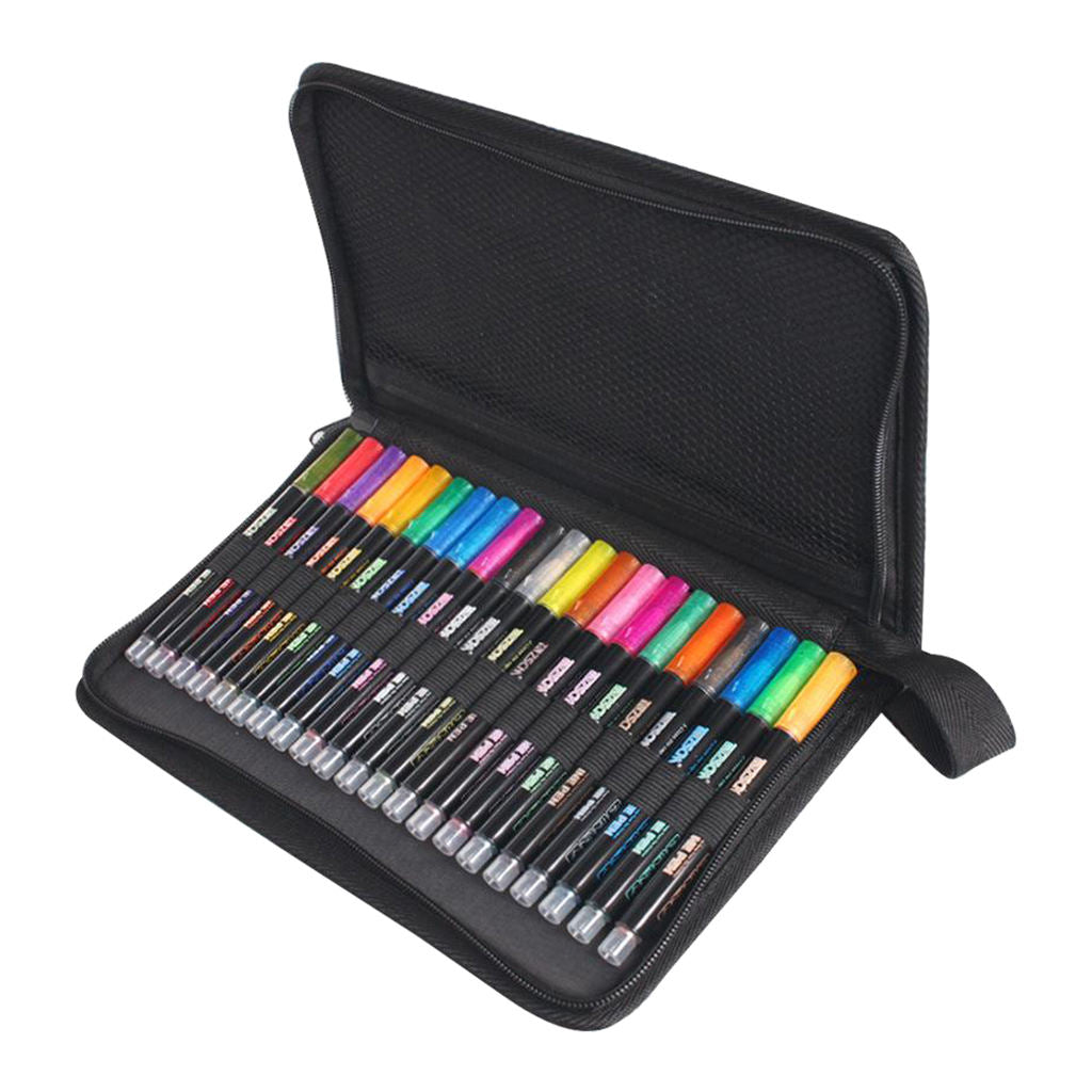 Portable 21-Color Double Line Outline Pens Art, Greeting Marker   Child
