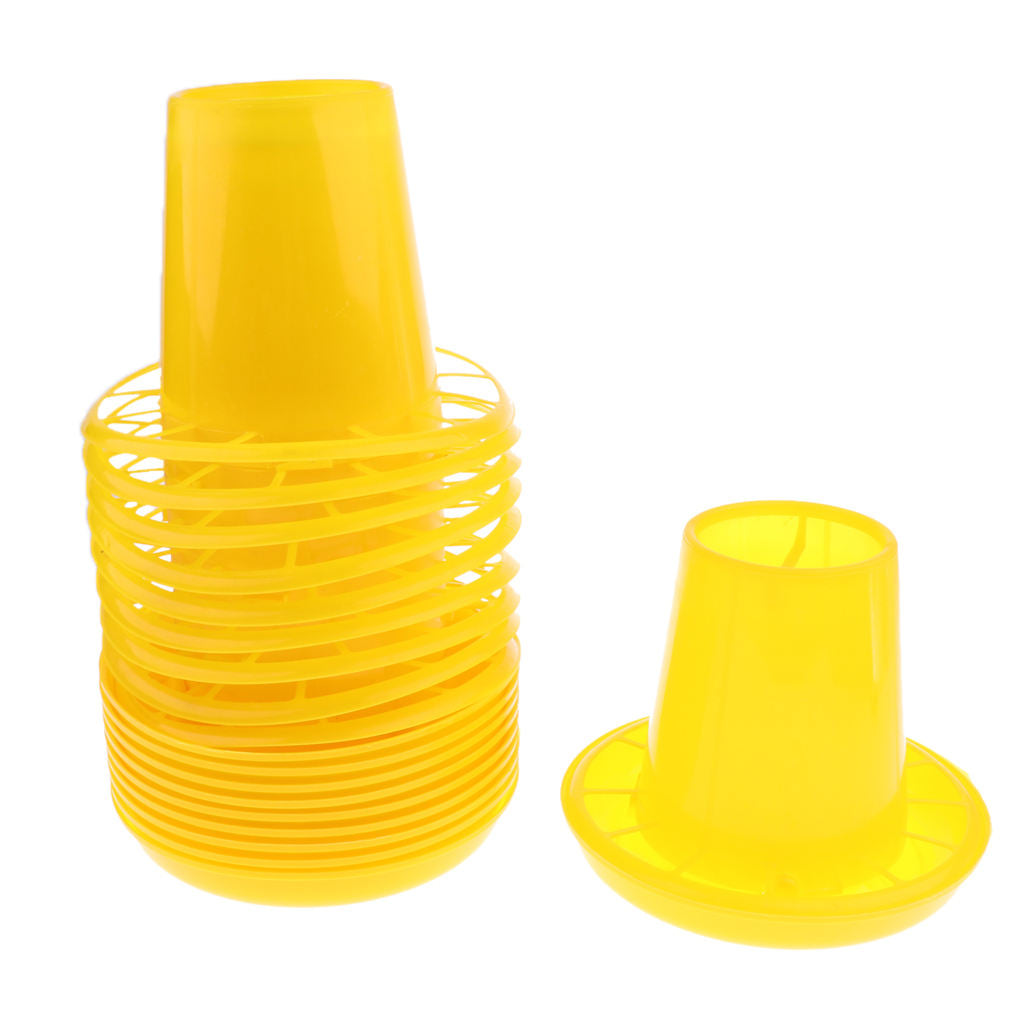 10x Automatic Food Bowls Chicken Drinker Cups Water Dispenser for Any Breed of