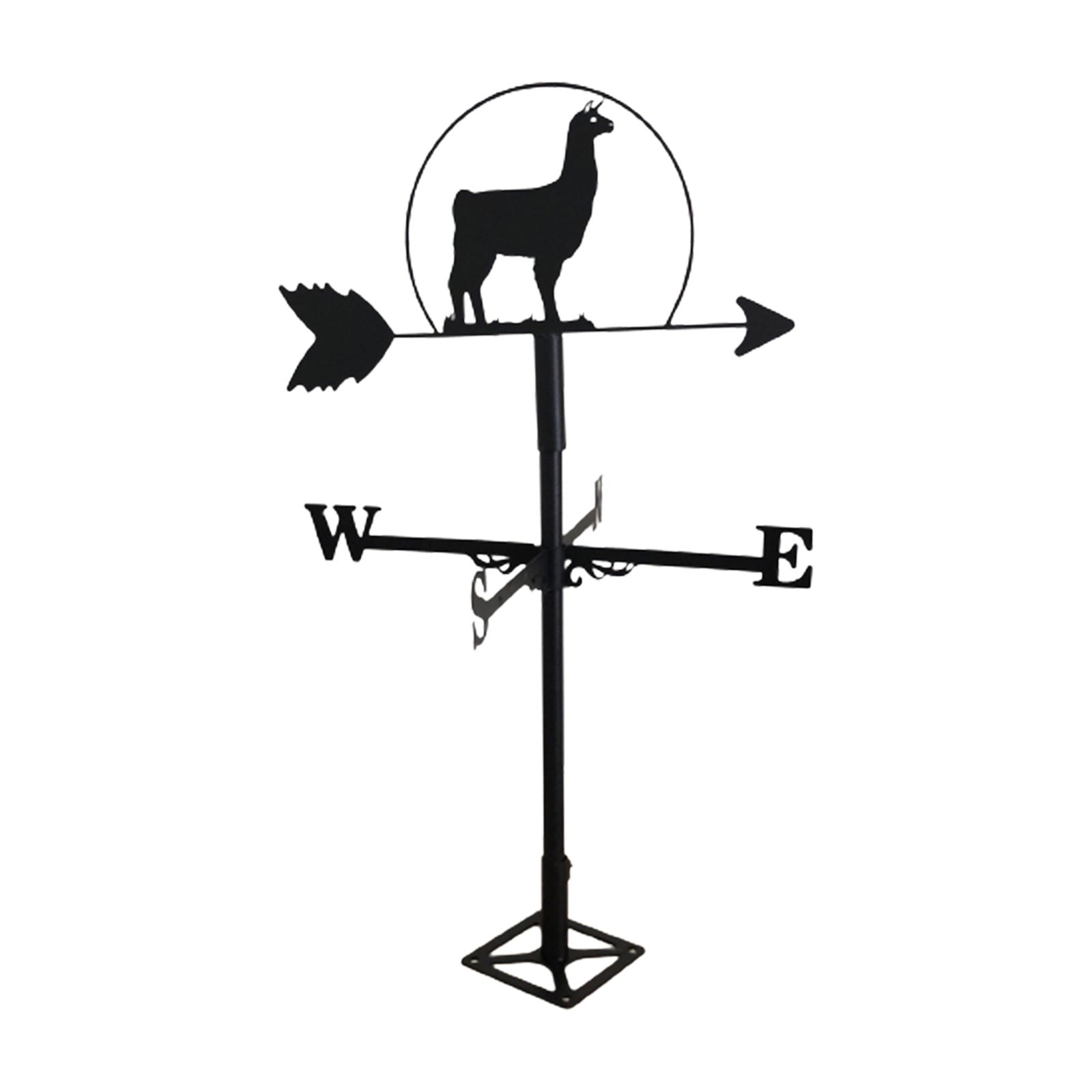 Alpaca Shape Weathervane Weather Vane Outdoor Yard Garden Crafts Ornament