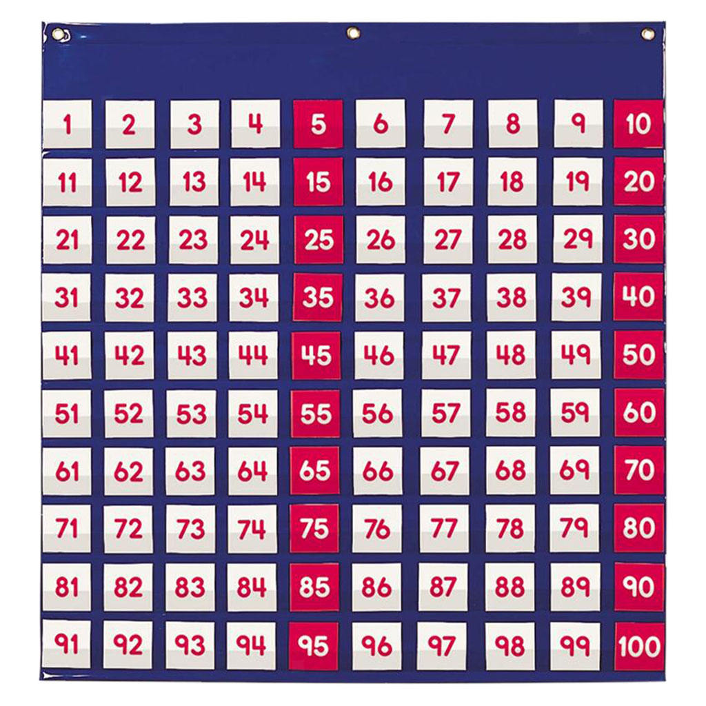 Children Numbers Pocket Chart Counting Aid Kids Playset Early Education