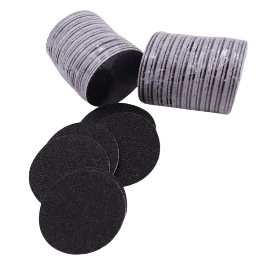 Pack of 180 Self-adhesive Disposable Sandpaper Pads for Electric Foot File