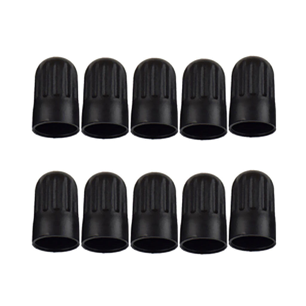 10 Pcs Black 17mm TPMS Tire Valve Stem Long  Covers for TR20008