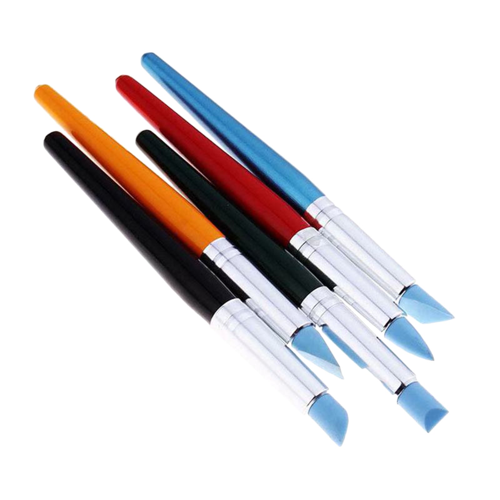 5pcs Clay Color Sculpting Tool Brushes Shaping Pen Painting Carving Tools