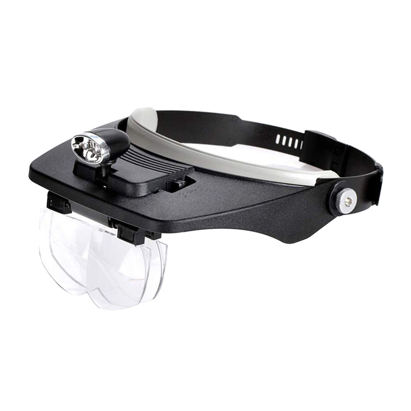 Headband Magnifier with 2 LED Lamp Headset Magnifying Glasses Easy to Wear