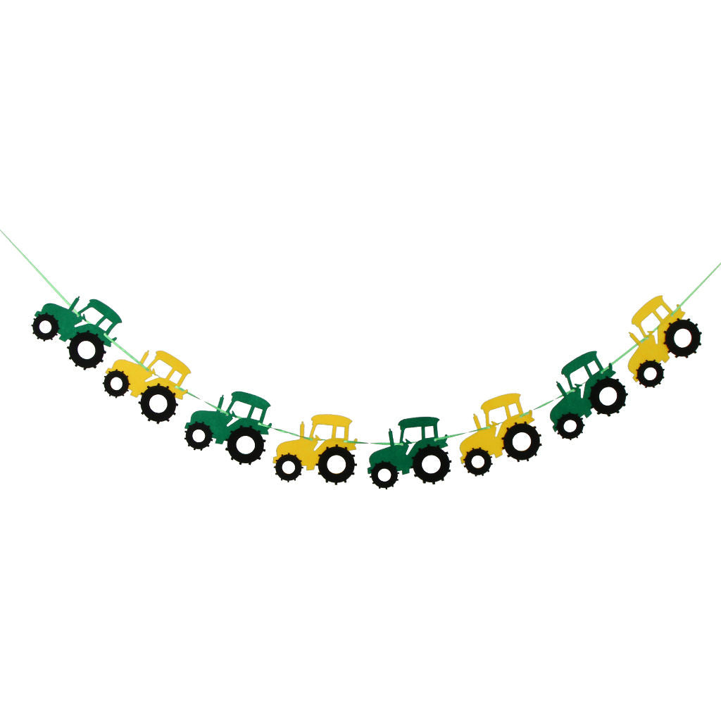 3.2yd Tractor Banner Wreath Banner Kids Birthday Banner Photograph Decor