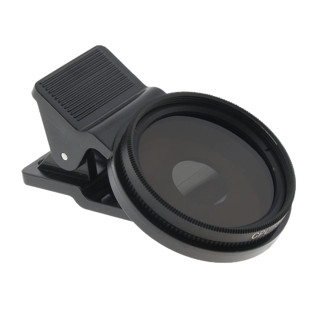 Black 37mm CPL Circular Polarizer | Lens Filter for Smart Phone Camera Acce Kit