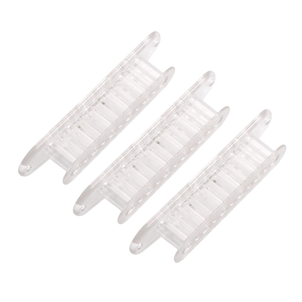 Single coil bobbin flatwork, transparent set, 52 mm rods, 3 sets,