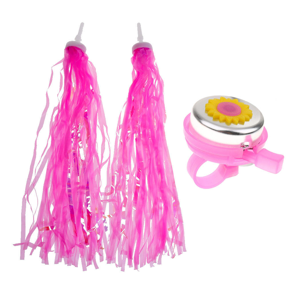 Childrens Kids Boys Girls Bike Bicycle Cycling Handlebar Horn Bell + 1 Pair
