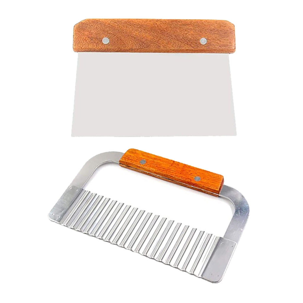 2Pcs Silicone Soap Mold Loaf Soap Cutting Stainless Steel Scraper Beveler