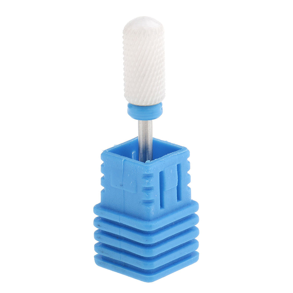 Nail Art Polishing Grinding Head Ceramic Electric Drill Bit Round Medium