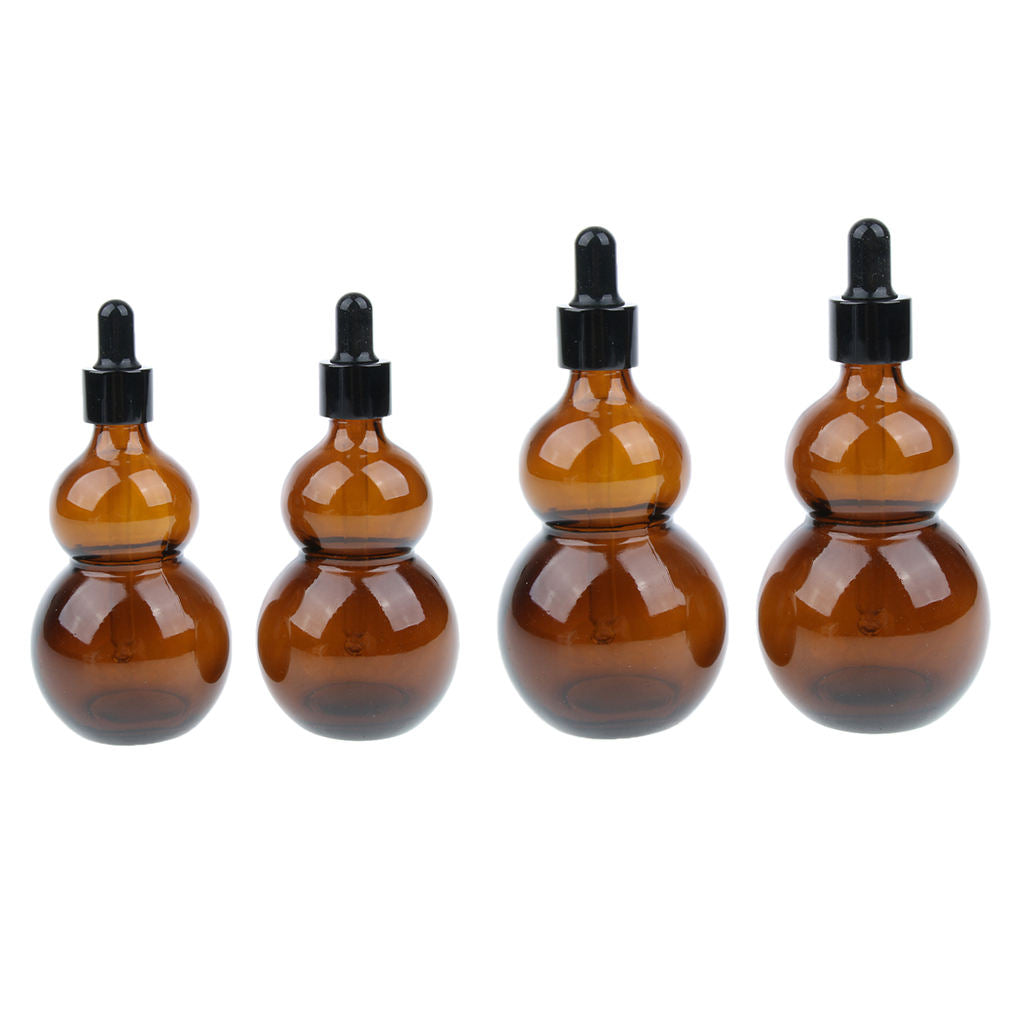 4x Empty Glass Essential Oil Liquid Aromatherapy Dropper Bottles 50ml/100ml