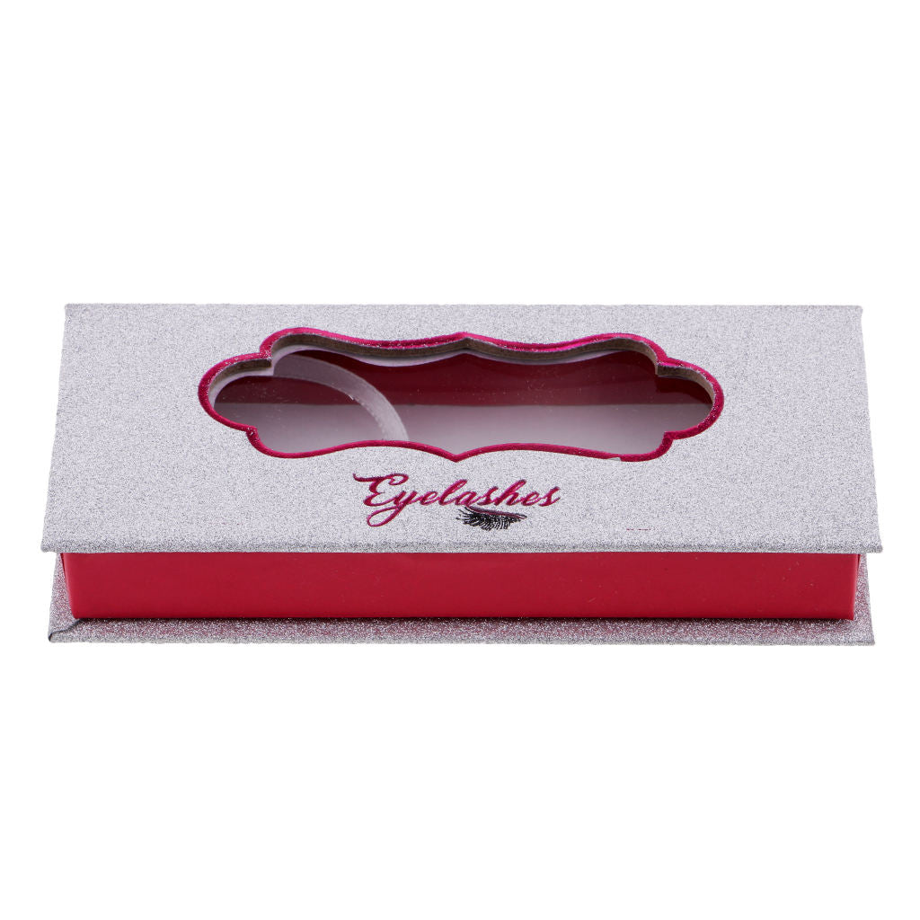 False Eyelashes Carrier Container Storage Case Lash Box Magnetic White