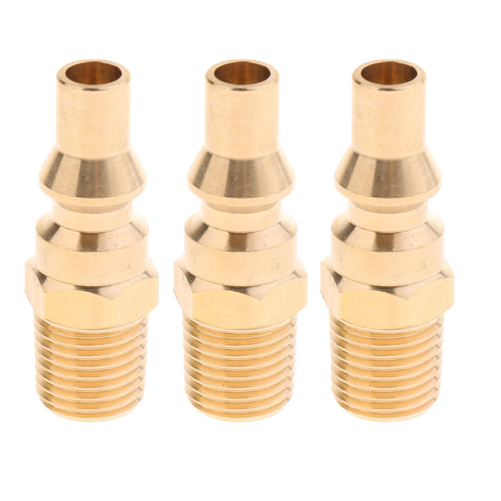 3x Propane Adapter Full Flow Low Pressure Hose Pipe Connector for Motor Home