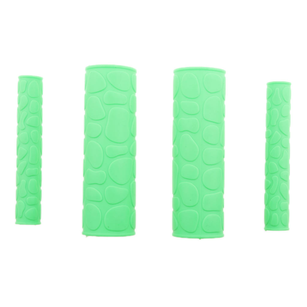 Universal Motorcycle Handlebar Handle Grips with Brake Sleeve Green