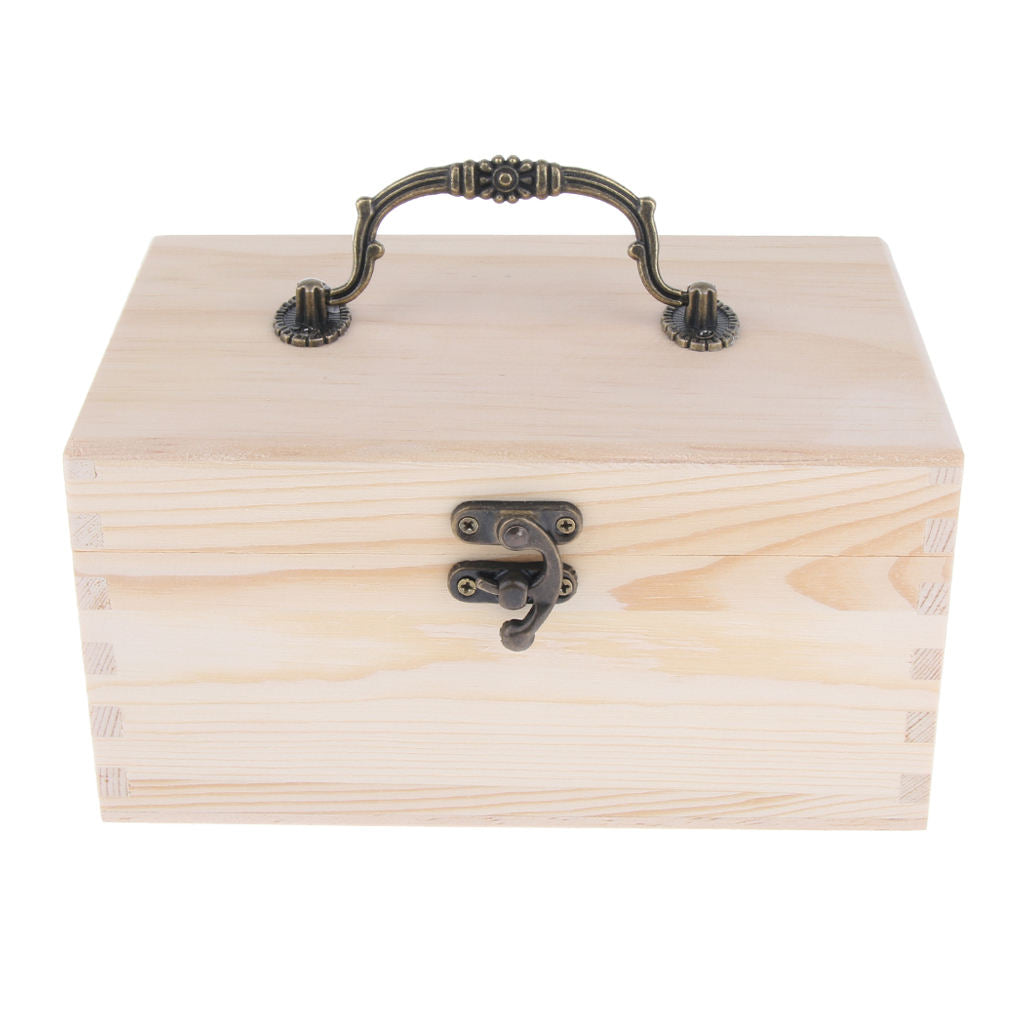 3 Pcs Natural Wood Essential Oils Storage Box Display Carry Case Holder