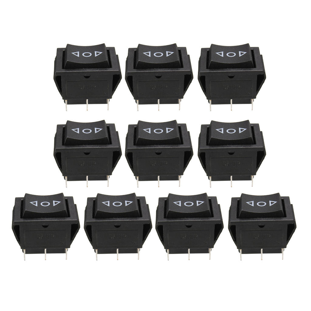 10x 6Pin Car On/Off/On Momentary Power WindowRocker Switch 250V/10A 125V/15A