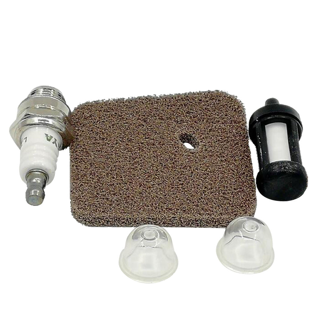 Primer Bulb w/ Spark Plug Set for Stihl FS38 FS45 FS46 FS55 FC55 KM55R